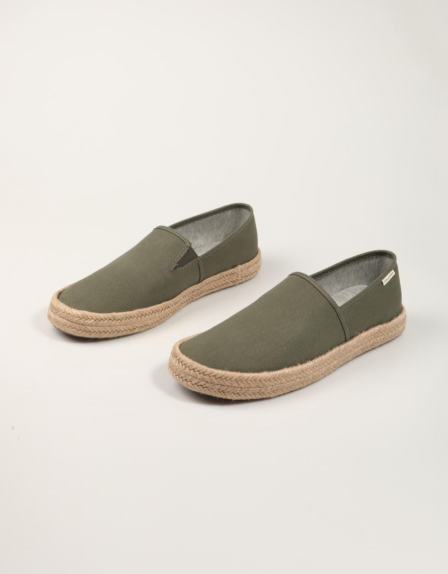 ESPARDEÑAS CALVIN KLEIN ESS ESPADILLE CV en color Kaki