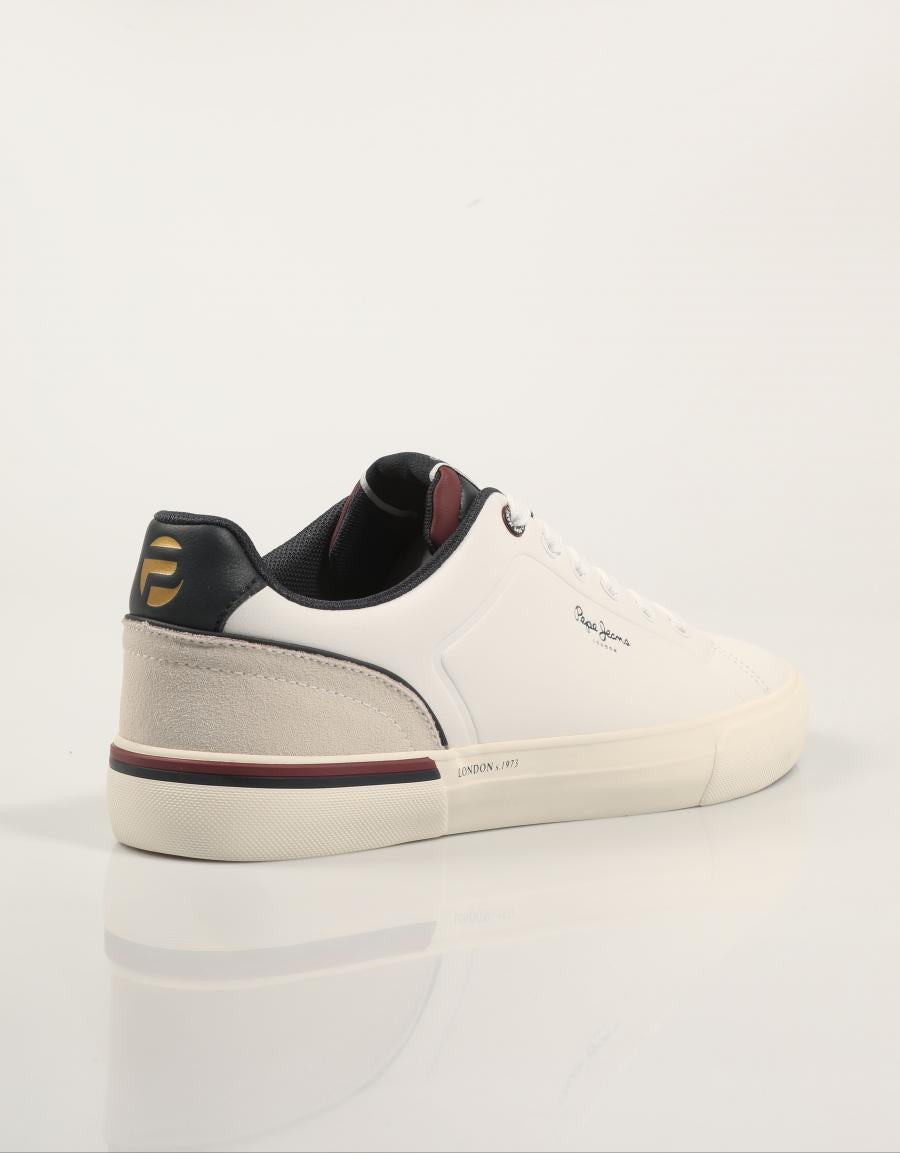 ZAPATILLAS PEPE JEANS KENTON CAMPUS M en color Blanco