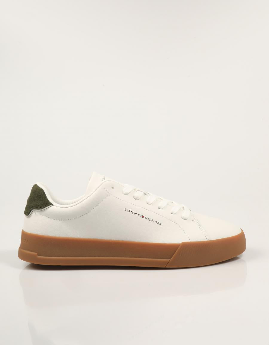 ZAPATILLAS TOMMY HILFIGER TH COURT LTH DETAIL ESS en color Hielo