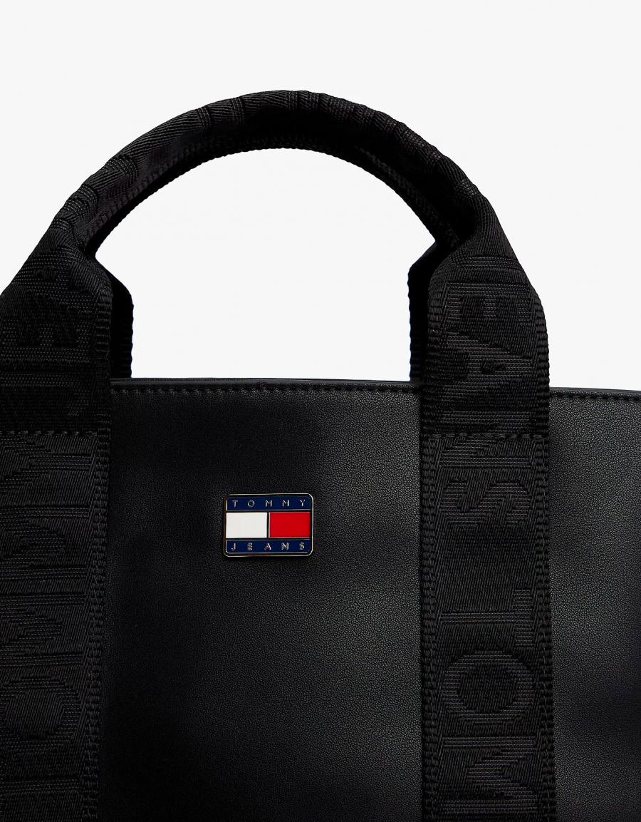 BOLSO TOMMY HILFIGER TJW DAILY ELEVATED MINI TOTE en color Negro