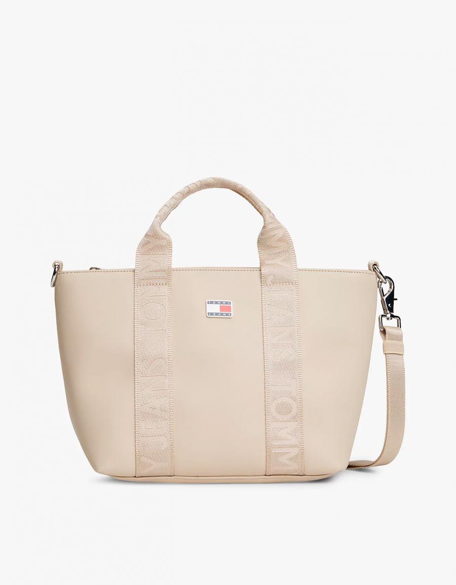 BOLSO TOMMY HILFIGER TJW DAILY ELEVATED MINI TOTE en color Beige