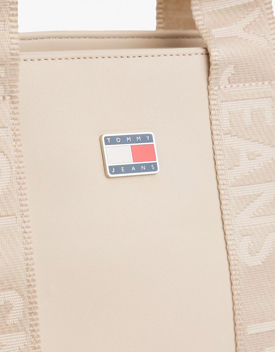 BOLSO TOMMY HILFIGER TJW DAILY ELEVATED MINI TOTE en color Beige