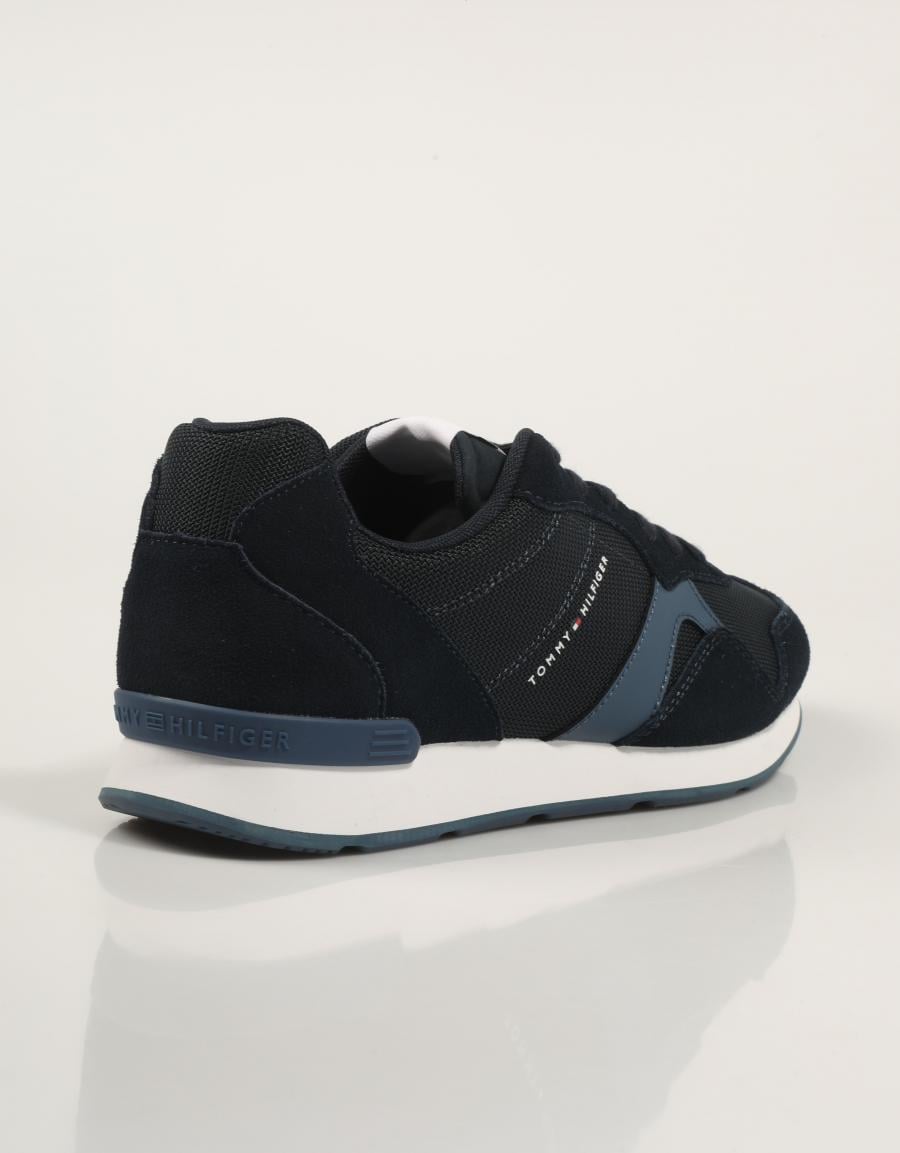 ZAPATILLAS TOMMY HILFIGER RUNNER ICON MIX en color Azul marino