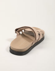 SANDALIAS TOMMY HILFIGER SUEDE SANDAL en color Taupe