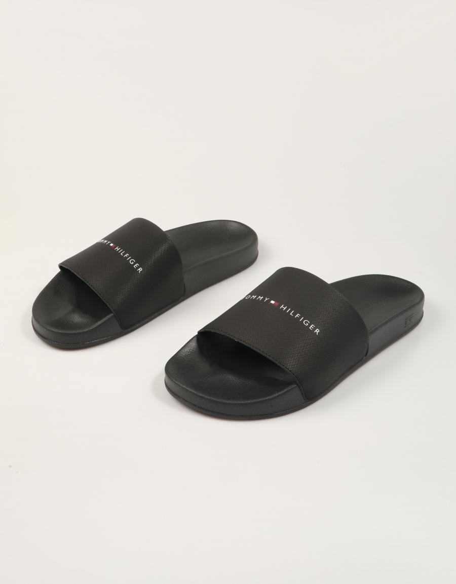 CHANCLAS TOMMY HILFIGER POOL SLIDE en color Negro