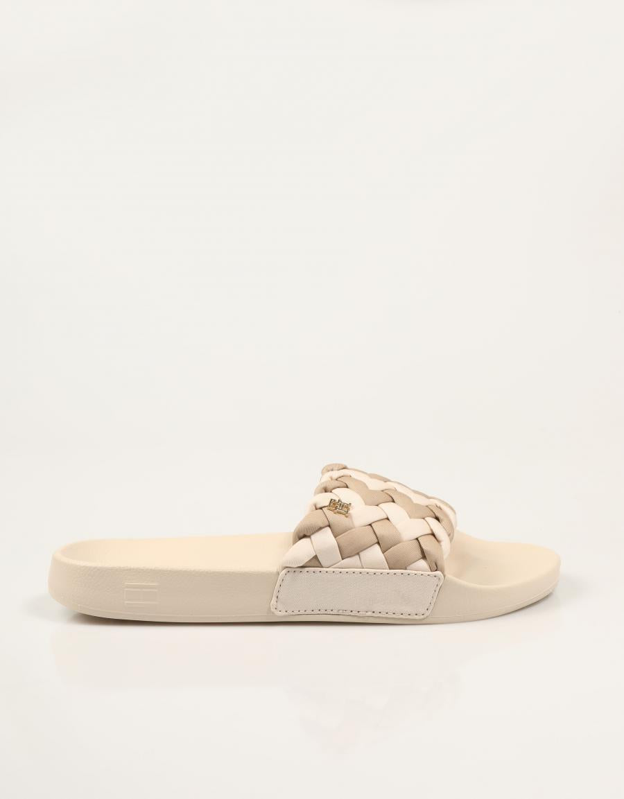 CHANCLAS TOMMY HILFIGER POOL SLIDE en color Beige