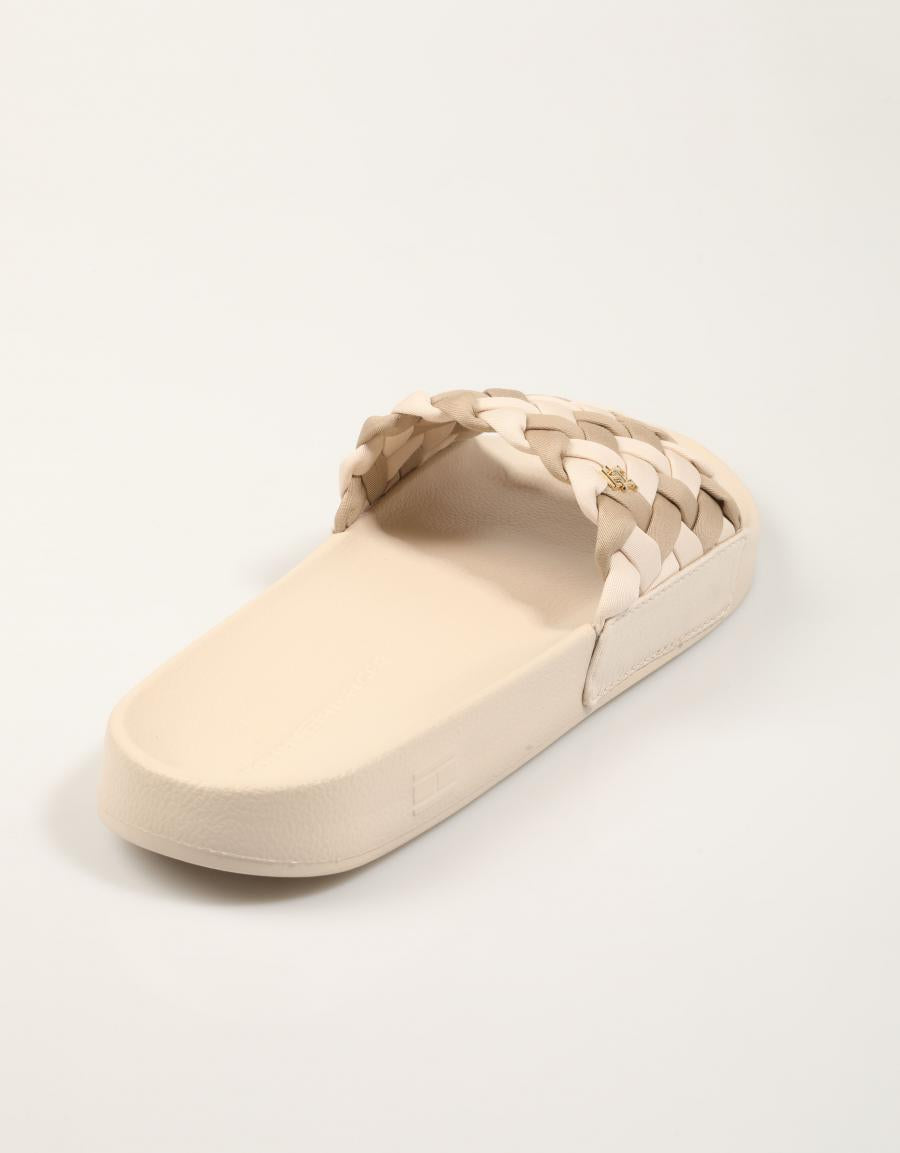 CHANCLAS TOMMY HILFIGER POOL SLIDE en color Beige