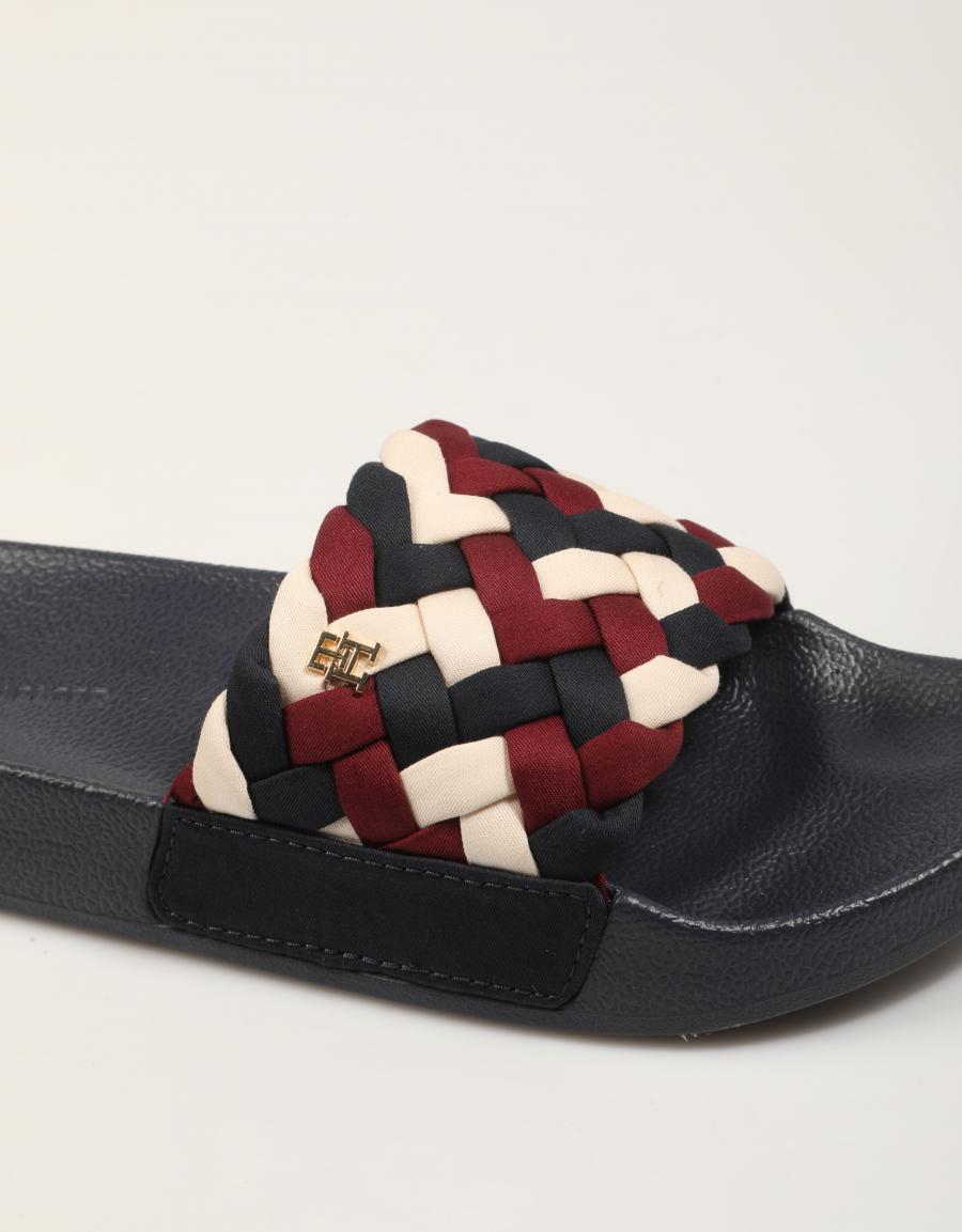 CHANCLAS TOMMY HILFIGER POOL SLIDE en color Multicolor