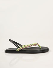 SANDALIAS TOMMY HILFIGER TJW CASUAL ROPE SANDAL en color Negro