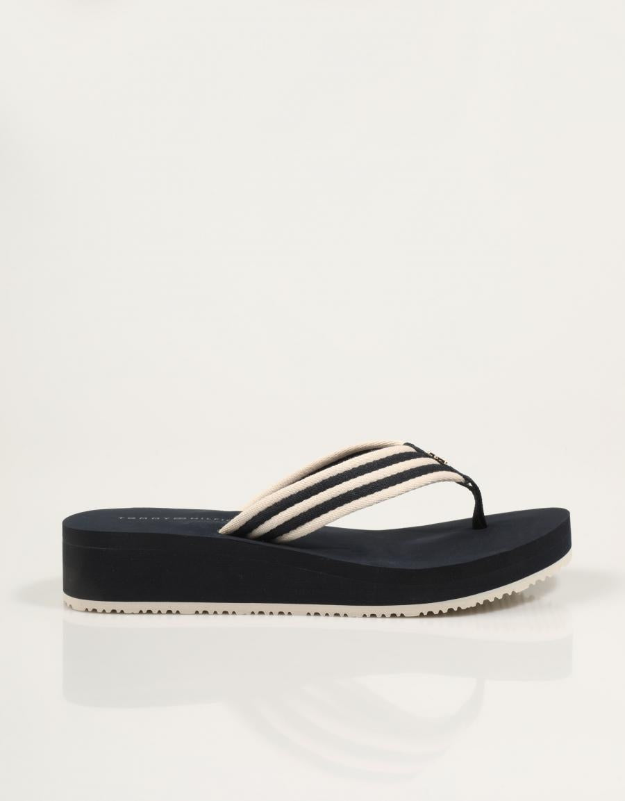 CHANCLAS TOMMY HILFIGER TH STRIPE SUMMER SANDAL en color Azul marino