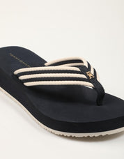 CHANCLAS TOMMY HILFIGER TH STRIPE SUMMER SANDAL en color Azul marino