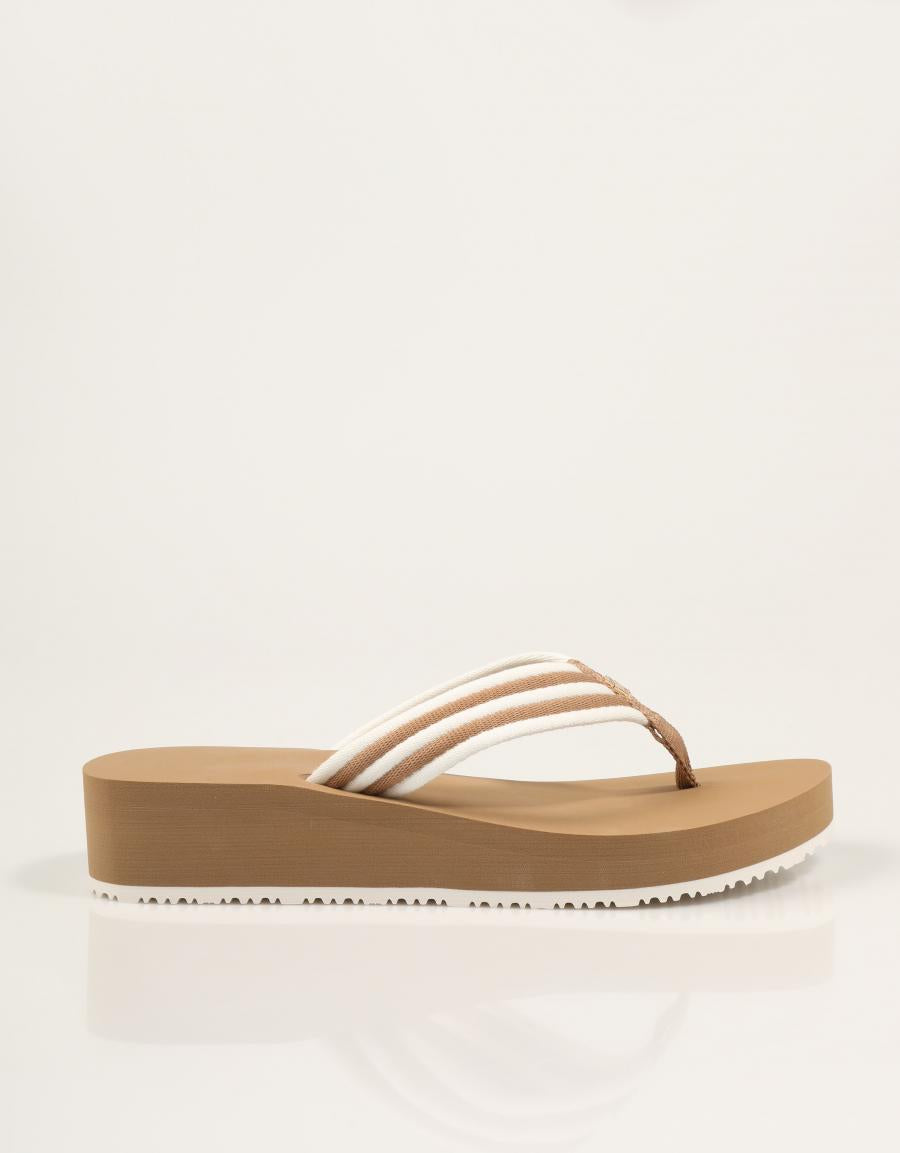CHANCLAS TOMMY HILFIGER TH STRIPE SUMMER SANDAL en color Beige