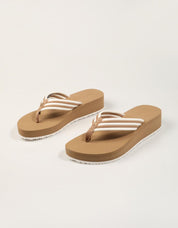 CHANCLAS TOMMY HILFIGER TH STRIPE SUMMER SANDAL en color Beige