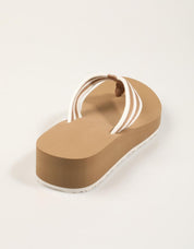 CHANCLAS TOMMY HILFIGER TH STRIPE SUMMER SANDAL en color Beige