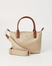 BOLSO TOMMY HILFIGER POPETE MINI TOTE en color Beige