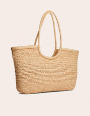 BOLSO TOMMY HILFIGER TH ELEVATED SUMMER TOTE RAFFIA en color Beige