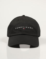 GORRA TOMMY HILFIGER TJM LINEAR LOGO CAP en color Negro