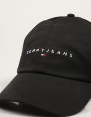 GORRA TOMMY HILFIGER TJM LINEAR LOGO CAP en color Negro