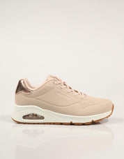 ZAPATILLAS SKECHERS UNO SHIMMER AWAY en color Beige