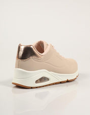 ZAPATILLAS SKECHERS UNO SHIMMER AWAY en color Beige