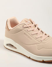 ZAPATILLAS SKECHERS UNO SHIMMER AWAY en color Beige