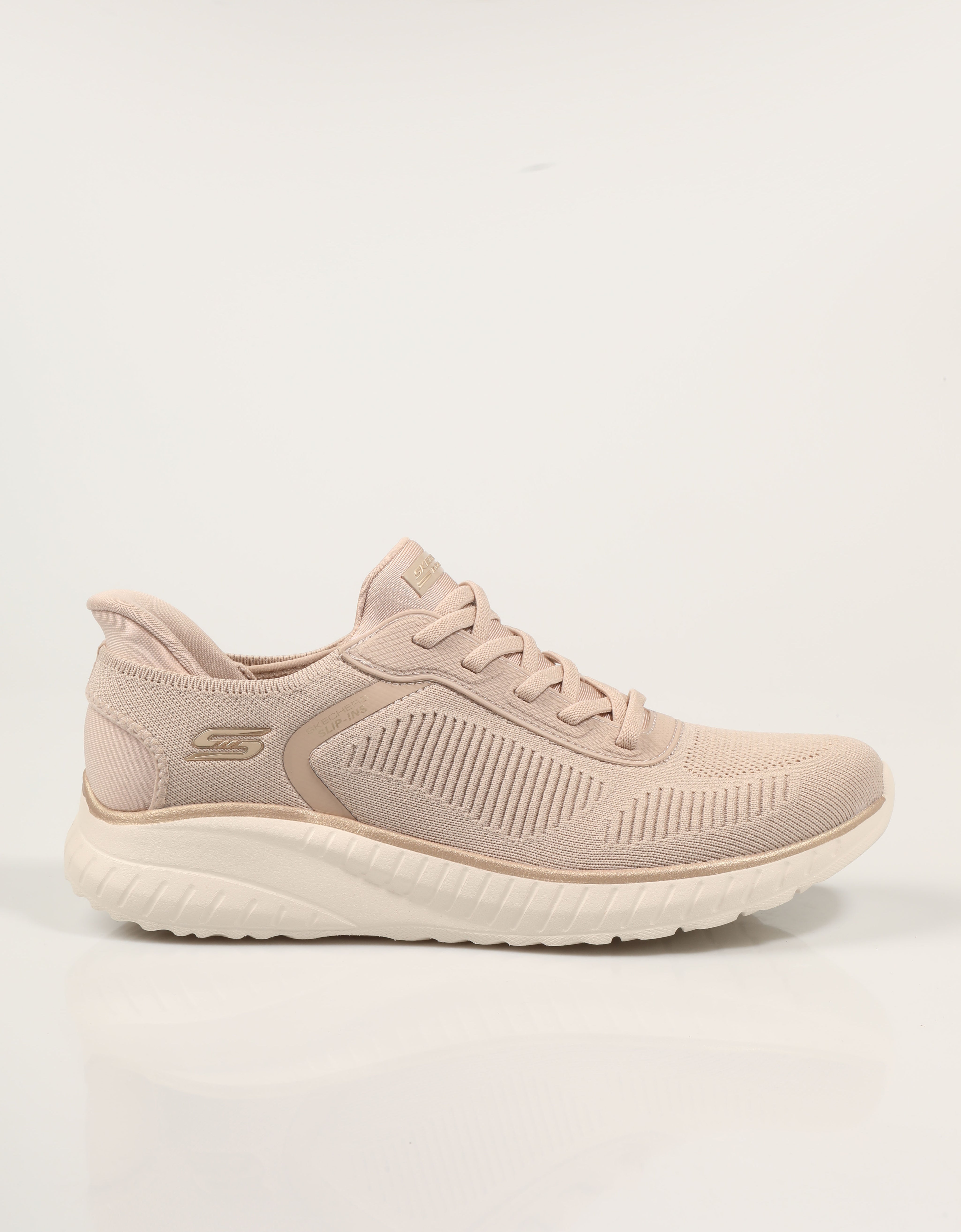 ZAPATILLAS SKECHERS SLIP INS BOBS SPORT SQUAD en color Beige