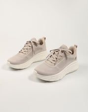 ZAPATILLAS SKECHERS BOBS SPORT B FLEX HI en color Beige