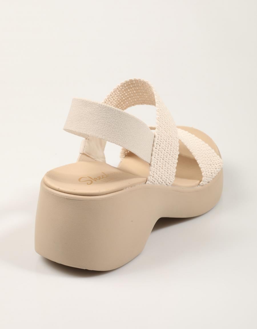 SANDALIAS SKECHERS CALI DAY en color Beige