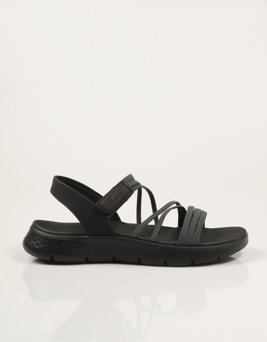 SANDALIAS SKECHERS GO WALK FLEX SANDAL EMMA en color Negro