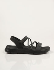 SANDALIAS SKECHERS GO WALK FLEX SANDAL EMMA en color Negro