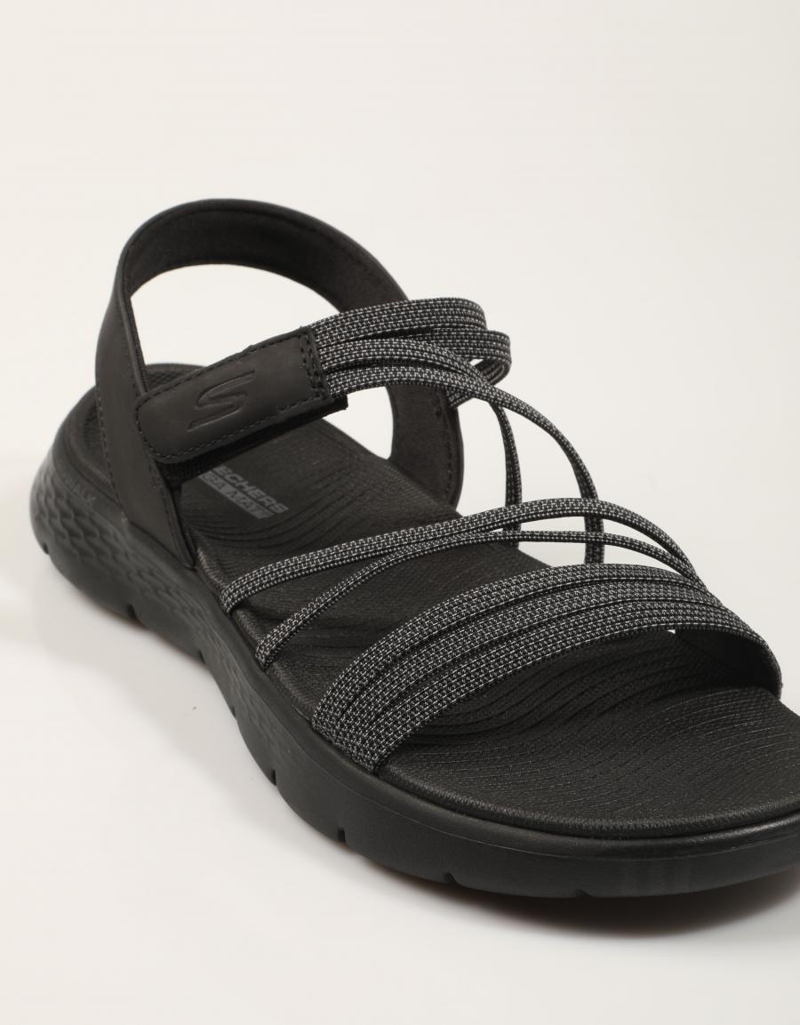 SANDALIAS SKECHERS GO WALK FLEX SANDAL EMMA en color Negro