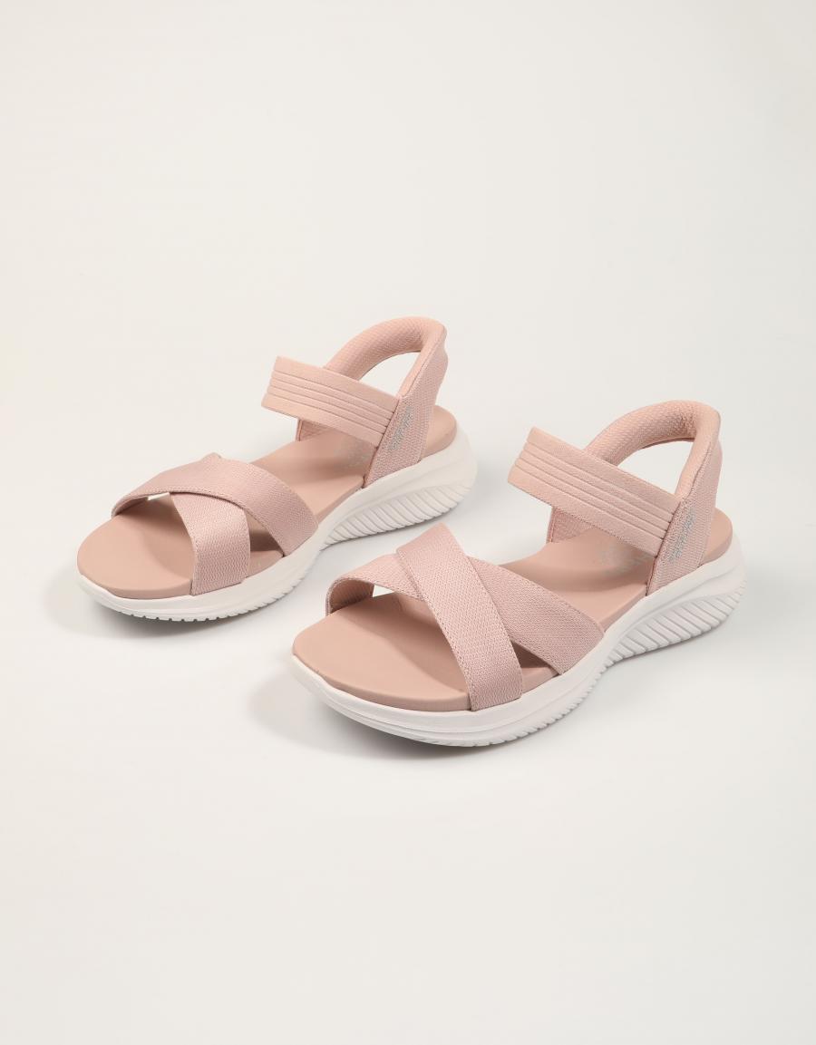 SANDALIAS SKECHERS SLIP INS ULTRA FLEX 3 0 en color Rosa