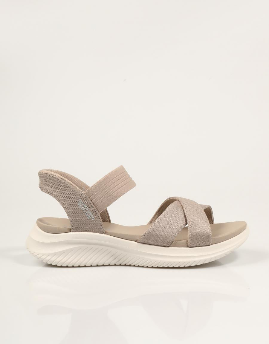 SANDALIAS SKECHERS SLIP INS ULTRA FLEX 3 0 en color Taupe