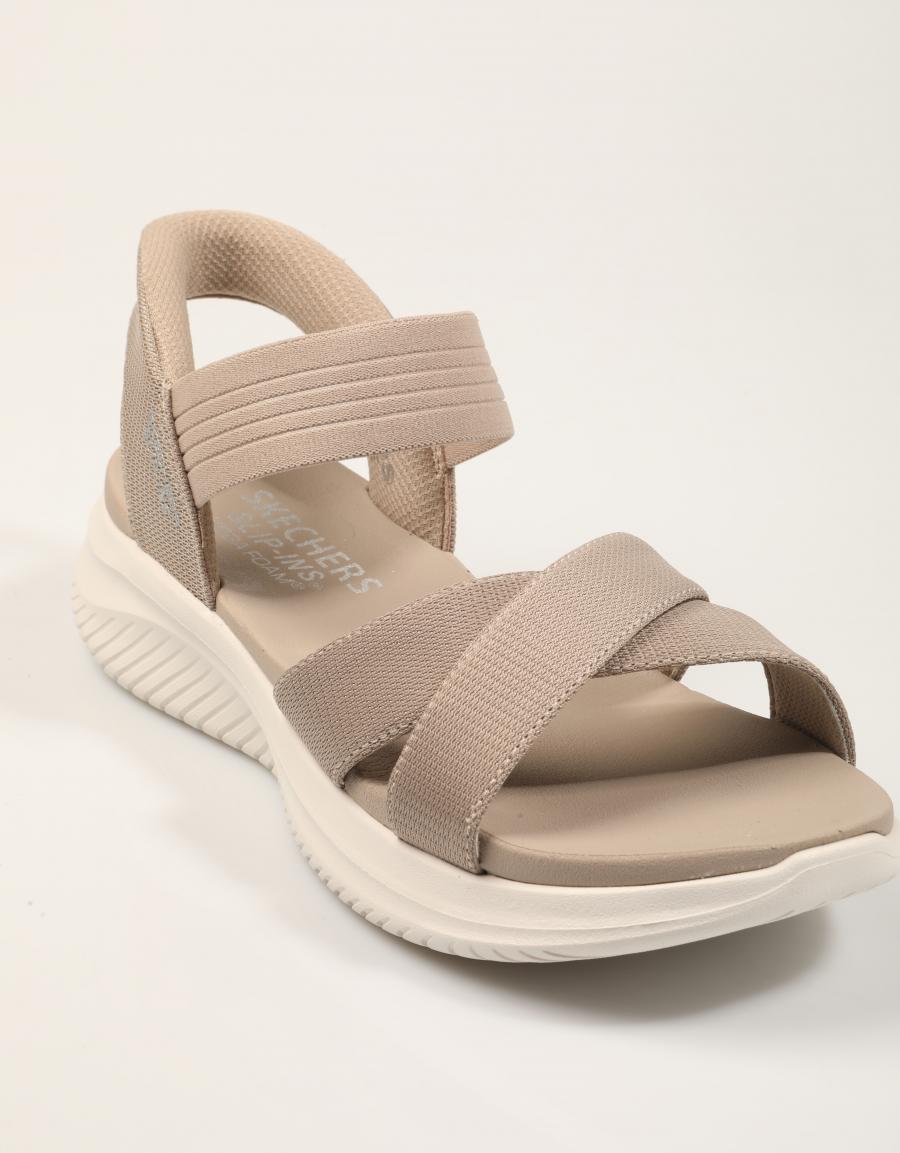 SANDALIAS SKECHERS SLIP INS ULTRA FLEX 3 0 en color Taupe