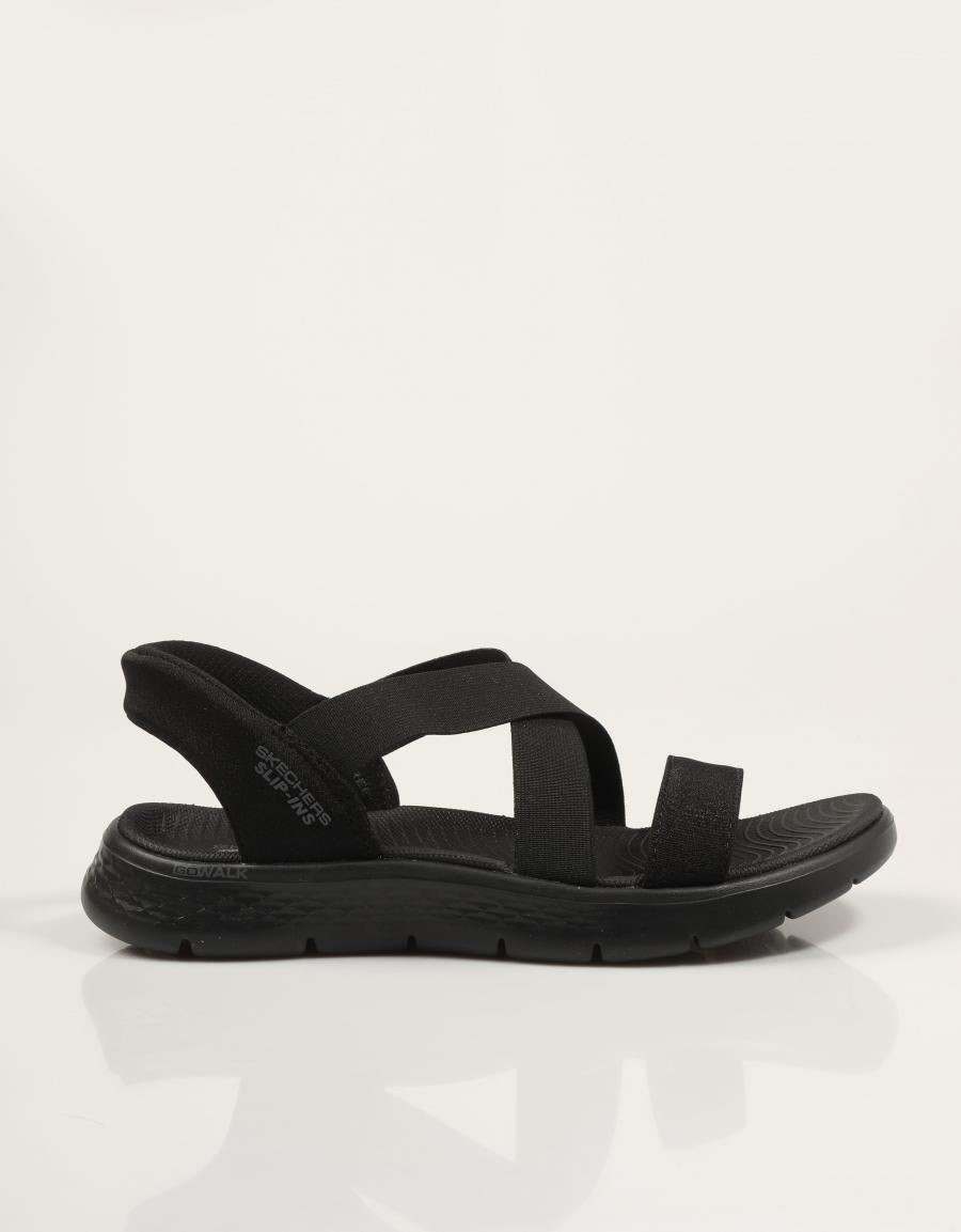 SANDALIAS SKECHERS SLIP INS GO WALK FLEX SANDAL en color Negro