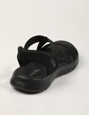 SANDALIAS SKECHERS SLIP INS GO WALK FLEX SANDAL en color Negro