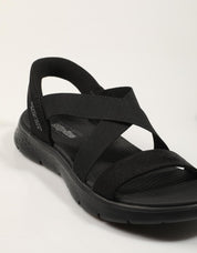 SANDALIAS SKECHERS SLIP INS GO WALK FLEX SANDAL en color Negro