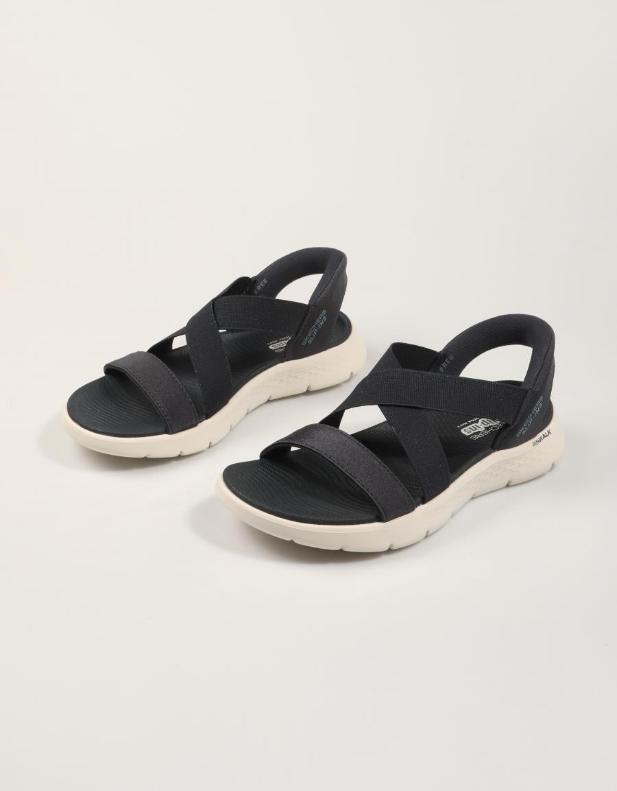 SANDALIAS SKECHERS SLIP INS GO WALK FLEX SANDAL en color Azul marino