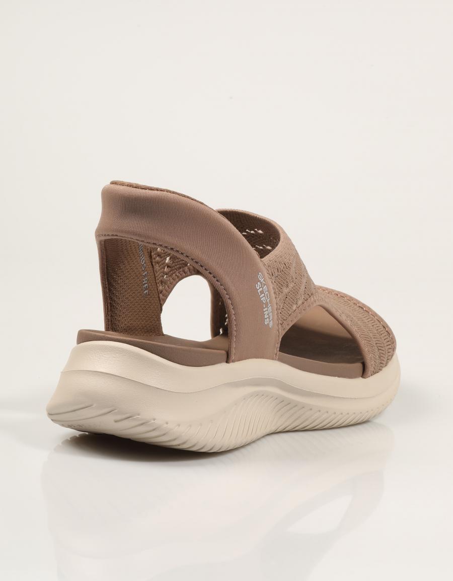SANDALIAS SKECHERS SLIP INS ULTRA FLEX 3 0 en color Cuero