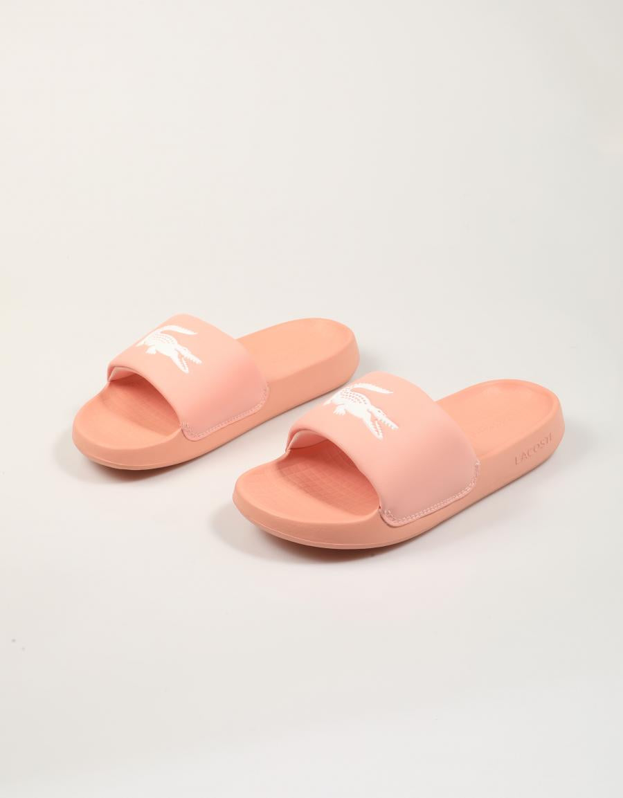 CHANCLAS LACOSTE SERVE SLIDE 1.0 125 1 CFA en color Rosa