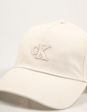 GORRA CALVIN KLEIN MONOGRAM LUREX EMBROIDERY CAP en color Beige