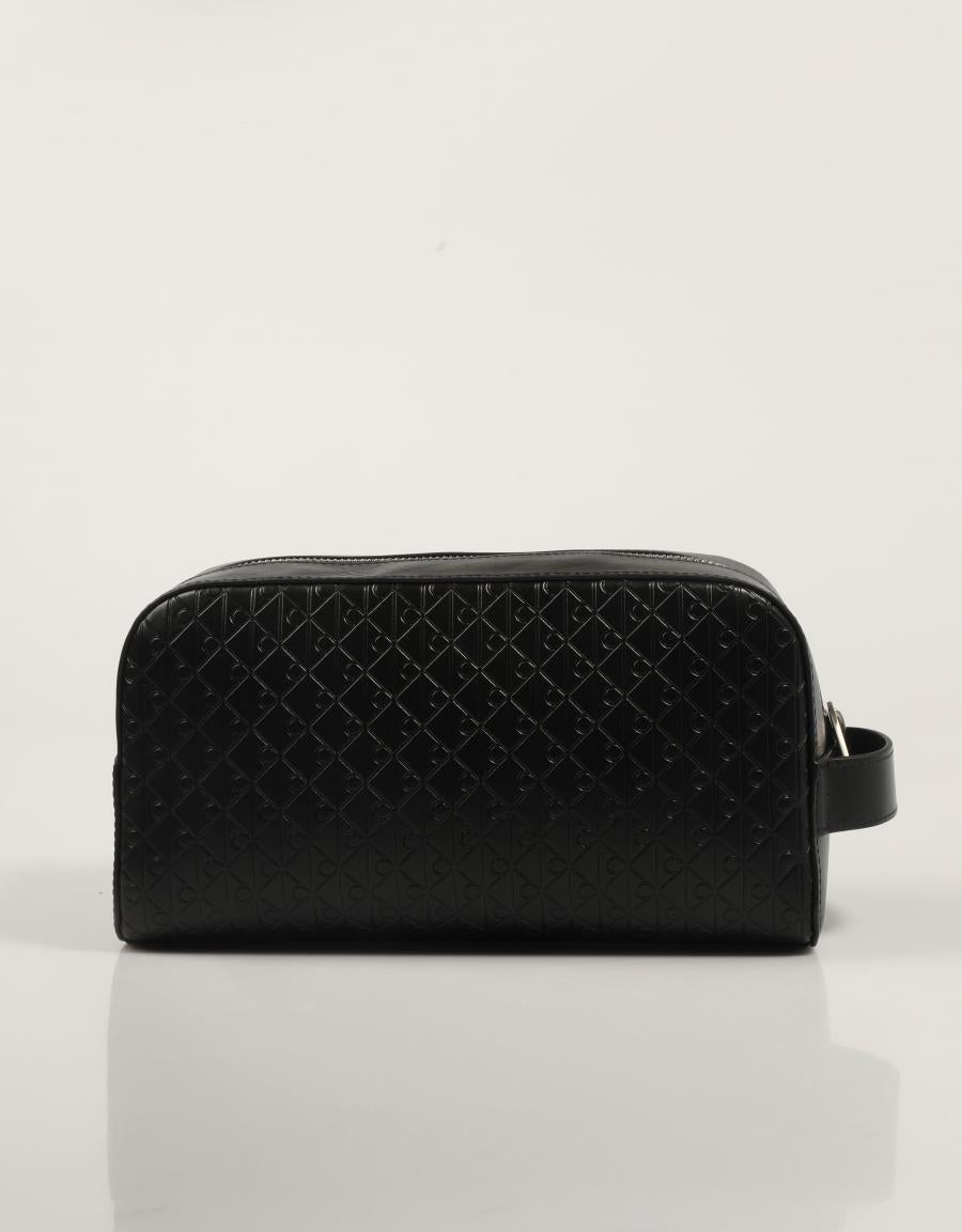 NECESER CALVIN KLEIN EMBOSSED EMBLEM WASHBAG en color Negro
