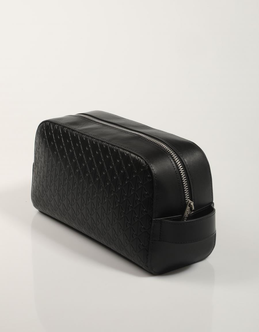 NECESER CALVIN KLEIN EMBOSSED EMBLEM WASHBAG en color Negro