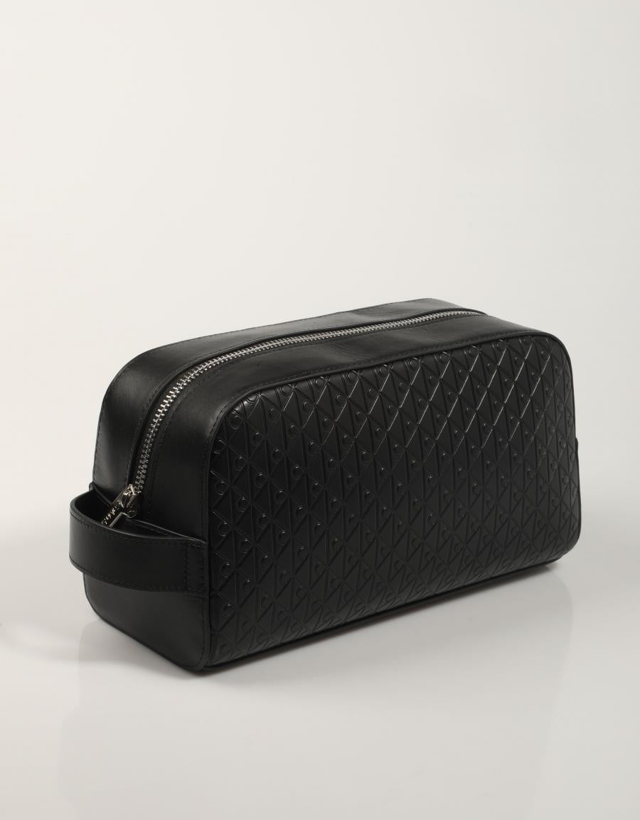 NECESER CALVIN KLEIN EMBOSSED EMBLEM WASHBAG en color Negro