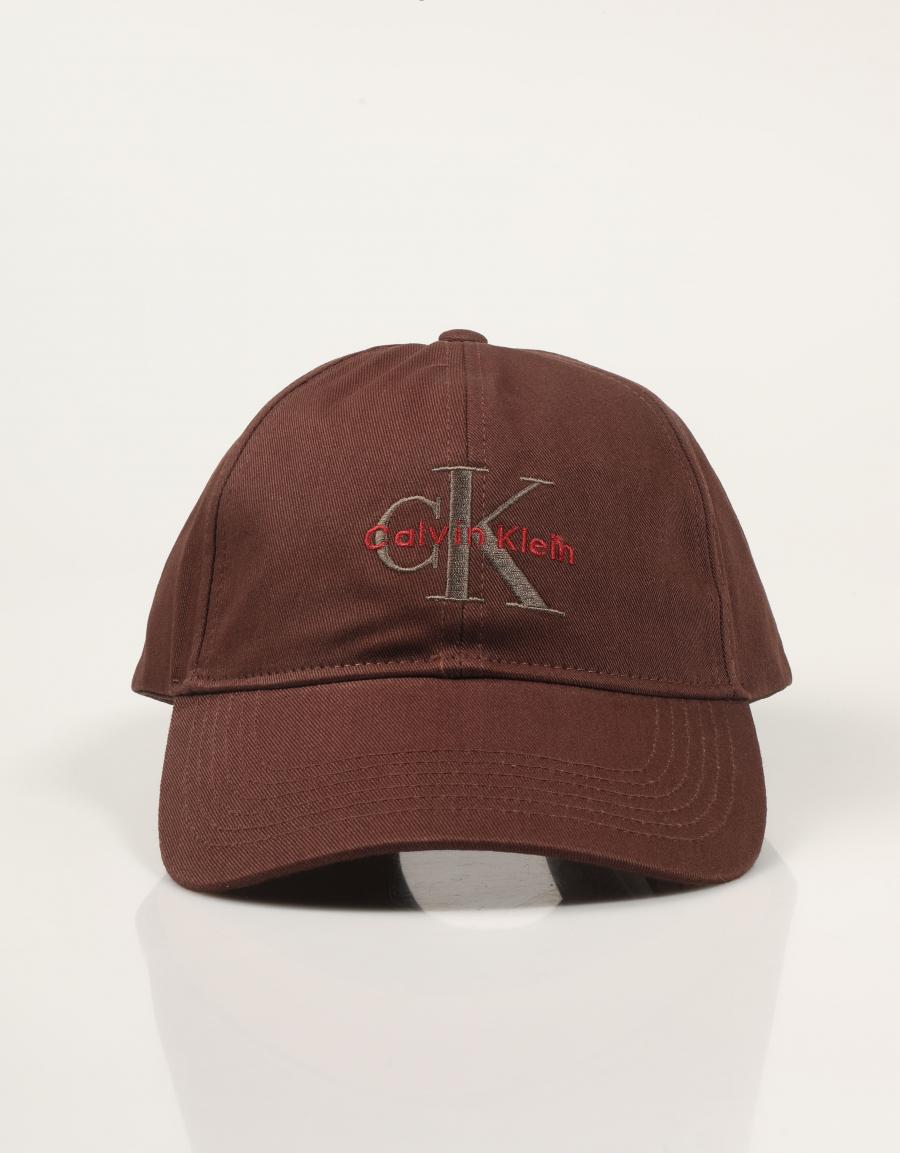 GORRA CALVIN KLEIN MONOLOGO EMBROIDERY BASEBALL CAP en color Kaki