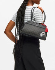 BOLSO KARL LAGERFELD IKON MONOGRAM CC BOWLING BAG en color Marron