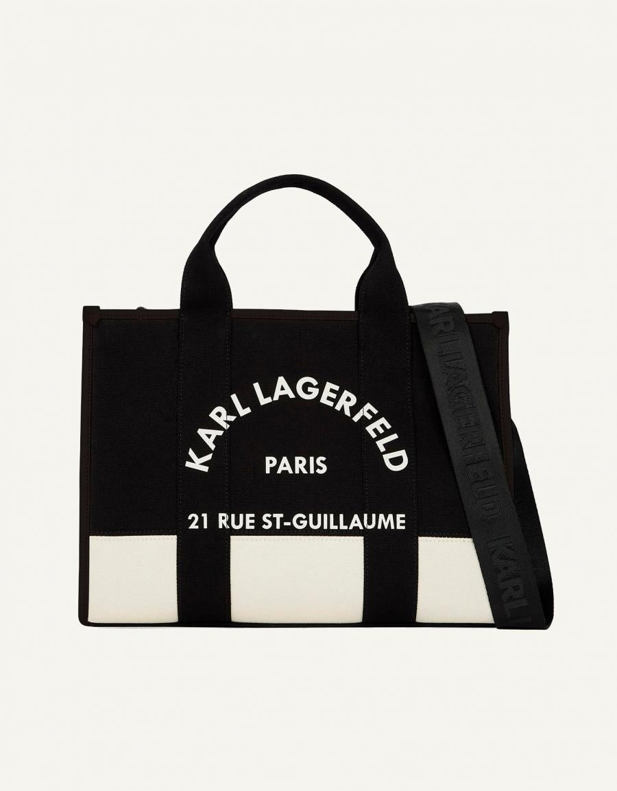 BOLSO KARL LAGERFELD K/RSG SQUARE MD TOTE COL en color Negro