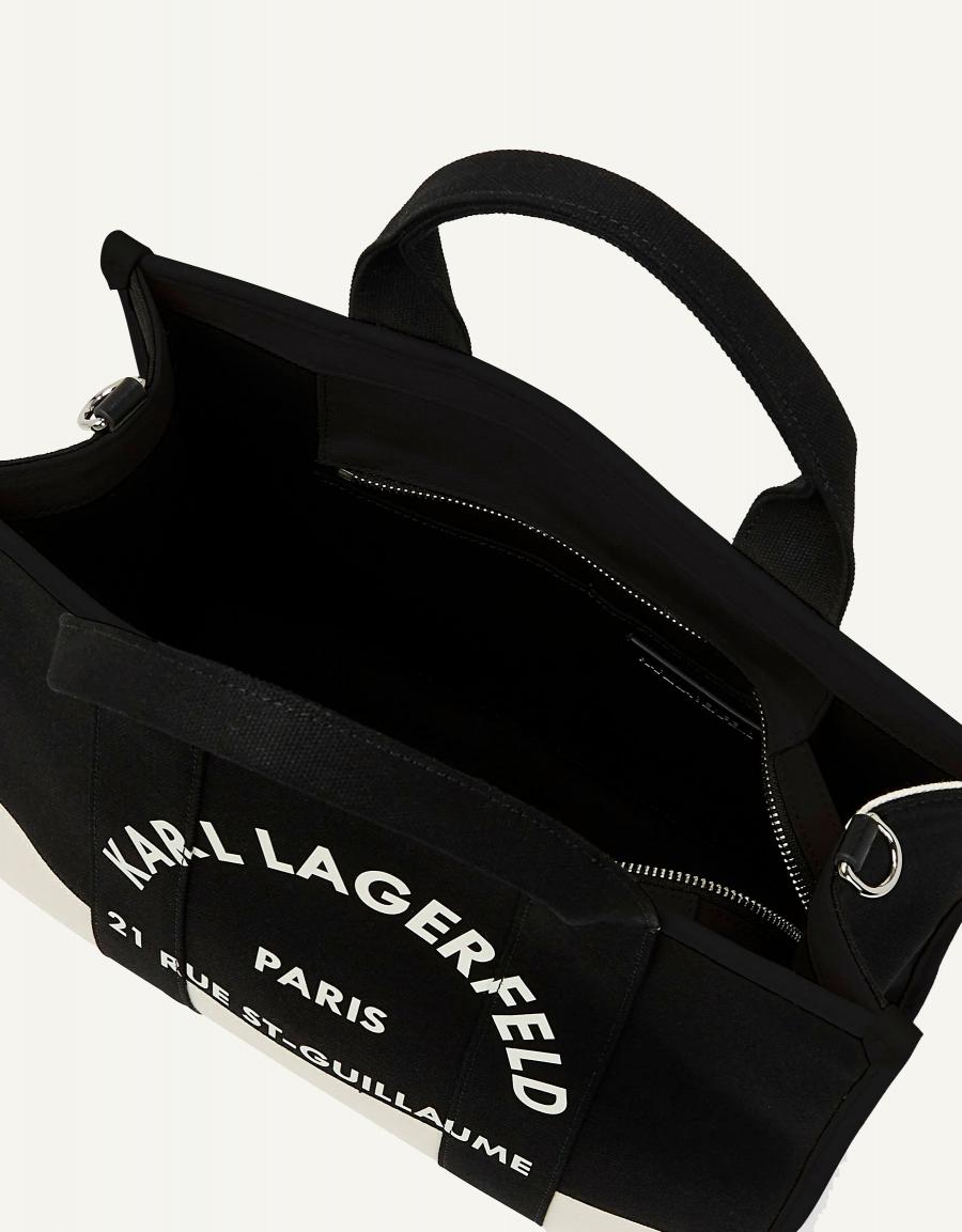 BOLSO KARL LAGERFELD K/RSG SQUARE MD TOTE COL en color Negro