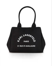 BOLSO KARL LAGERFELD K/RSG CONVERTIBLE TRAPEZE TOTE en color Negro