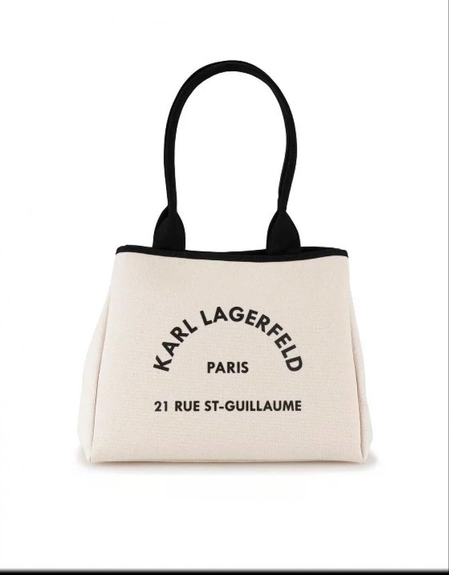 BOLSO KARL LAGERFELD K/RSG CONVERTIBLE TRAPEZE TOTE en color Blanco